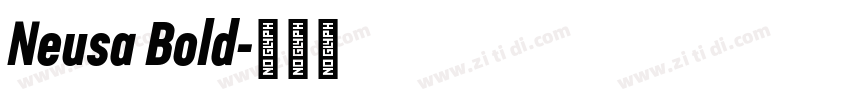 Neusa Bold字体转换